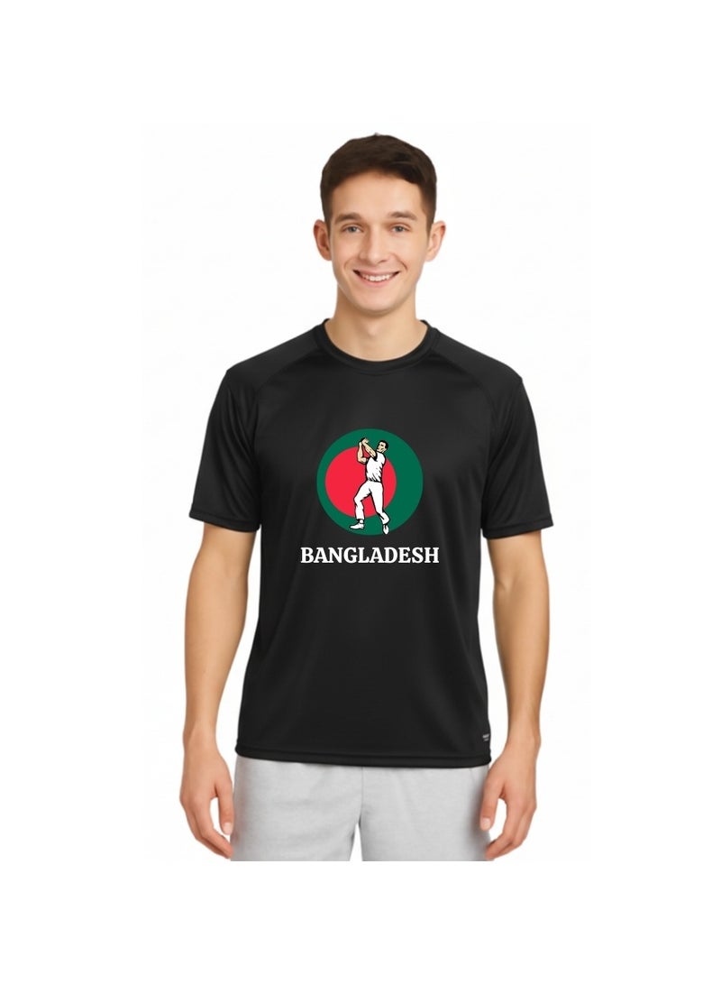 PRINTSHOP4ME Bangladesh Cricket T-Shirt For Men – Breathable Dry-Fit Jersey With Round Neck – Ideal For Cricket Practice,Sports Training,Outdoor Activities And Everyday Casual Wear - Image 1