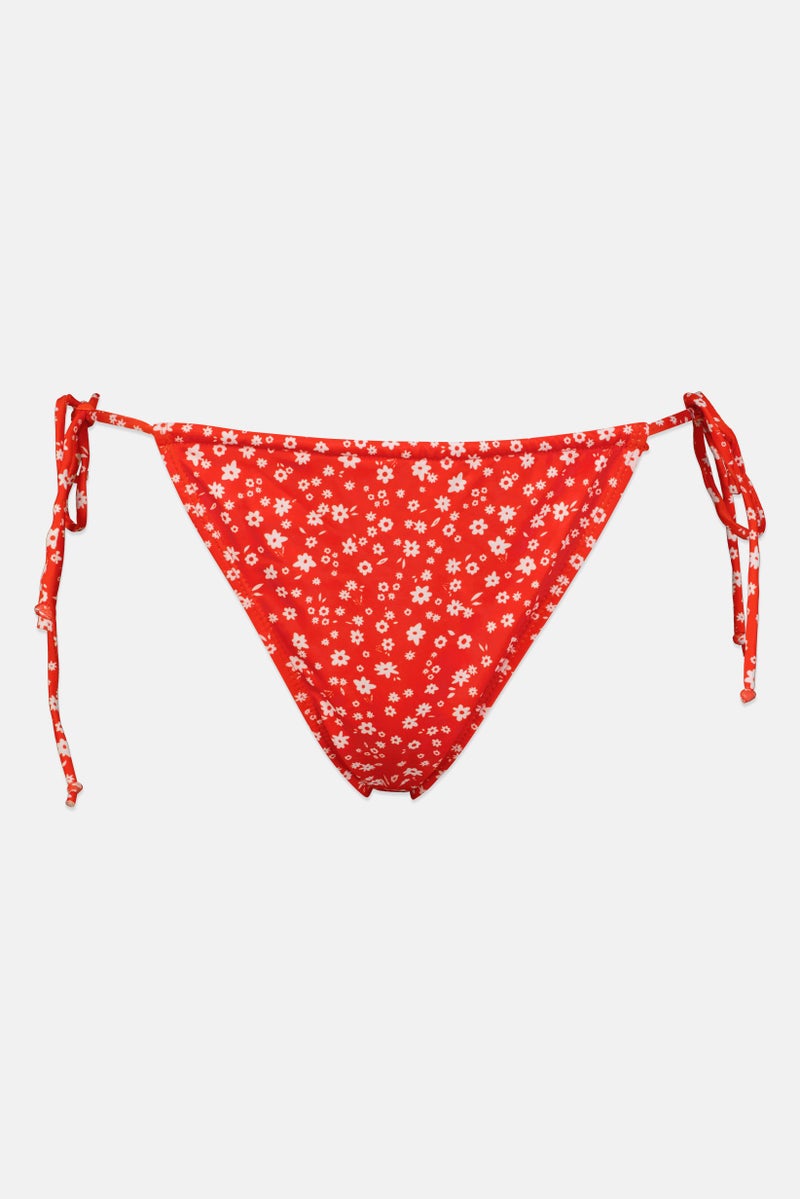 Bershka Women Floral Print Bikini Bottom, Multicolor - Image 2
