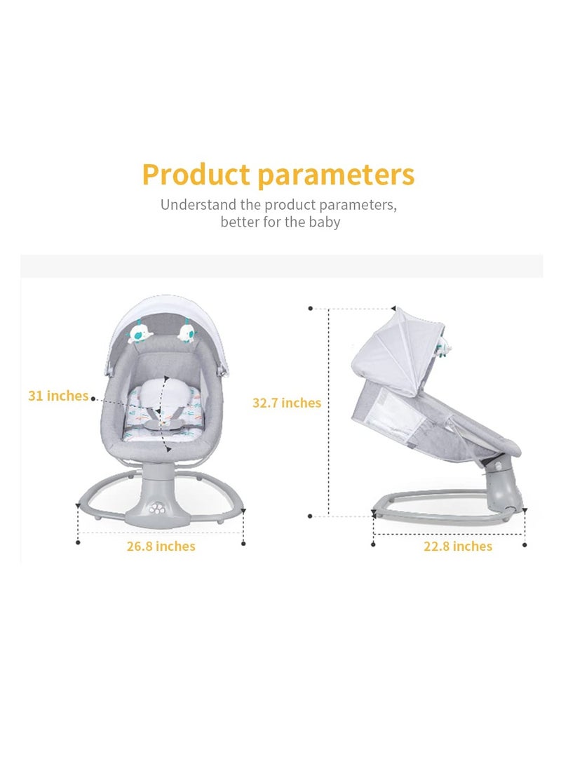 MUMS PLANET - Mastela 3-in-1 Baby Swing for Infants Speed Rocking Chair,Using The APP to Control The Baby Swing - Image 1