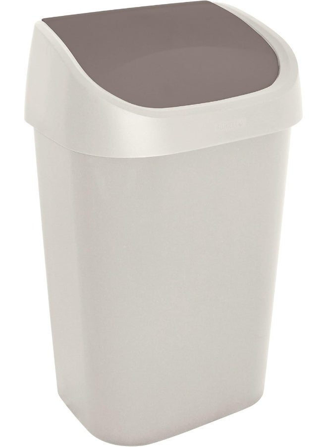 Curver Mistral Swing Garbage Basket 25L Off White Color  - Image 2