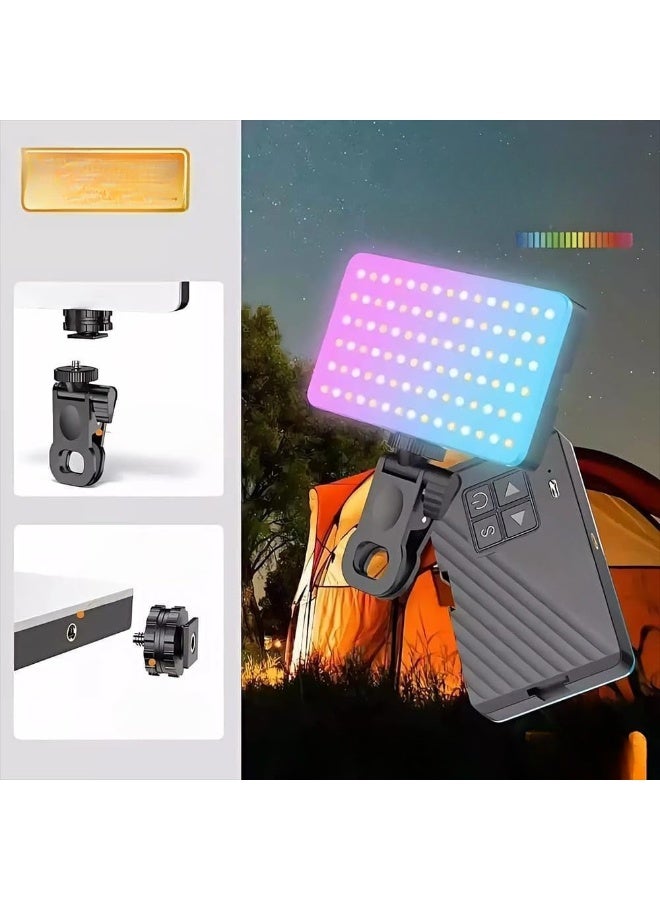 Rotating RGB LED Light for Camera, Phone, and PC – Multi-Mode External Lighting for YouTube, TikTok, and Content Creation - Image 2
