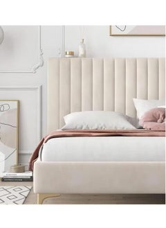 Wooden Twist Wooden Twist Concoct Modernize Velvet Upholstery Bed for Luxury Bedroom Contemporary, Stylish, and Elegant  (King Size)  - Image 3