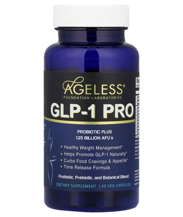 Ageless Foundation Laboratories GLP-1 PRO 60 Veg Capsules