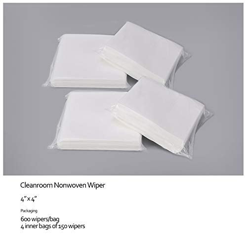 AAwipes Cleanroom Wipers 4x 4 (1200 Pcs, Cellulose/Polyester Blend, Grade A, 68GSM) Lint Free Wipes 4" x 4" for Lab, Electronics, Pharmaceutical, Printing and Semiconductor Industries - Image 4