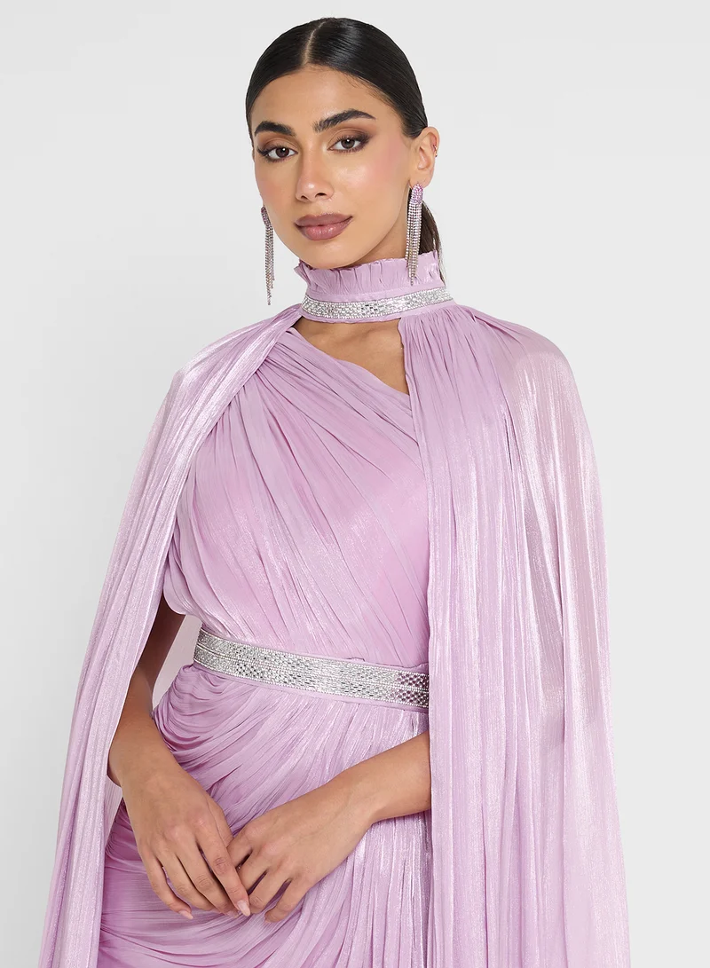 Golden Apple 2Pcs Set Belted Maxi Dress