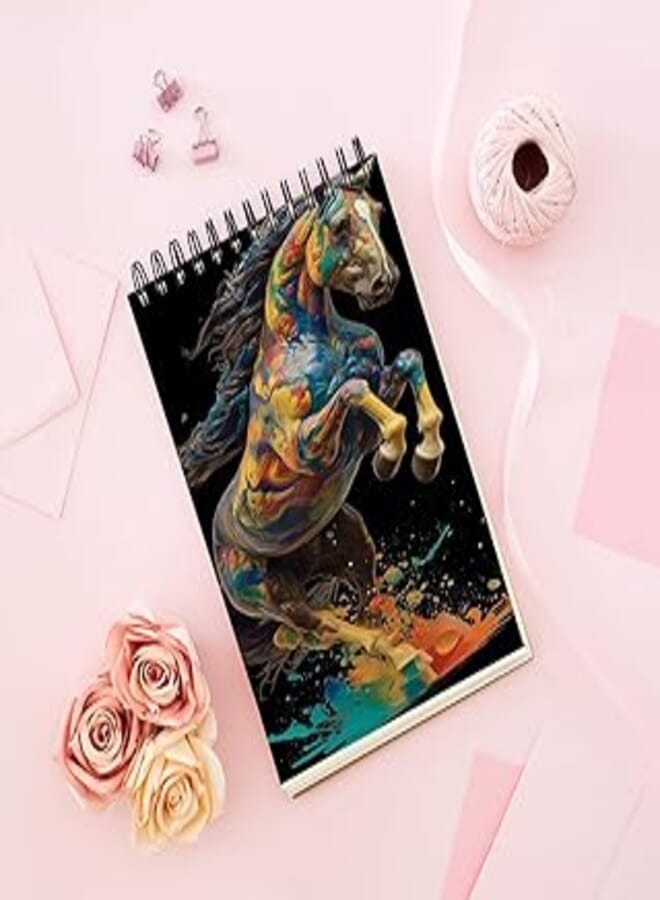 Notebook With Trendy design - A painting of a horse