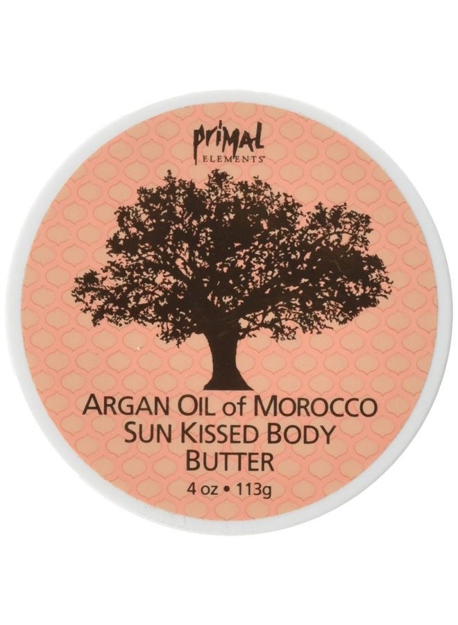 Primal Elements Argan Oil of Morocco Sun Kissed Body Butter, 4 Ounce - Image 1