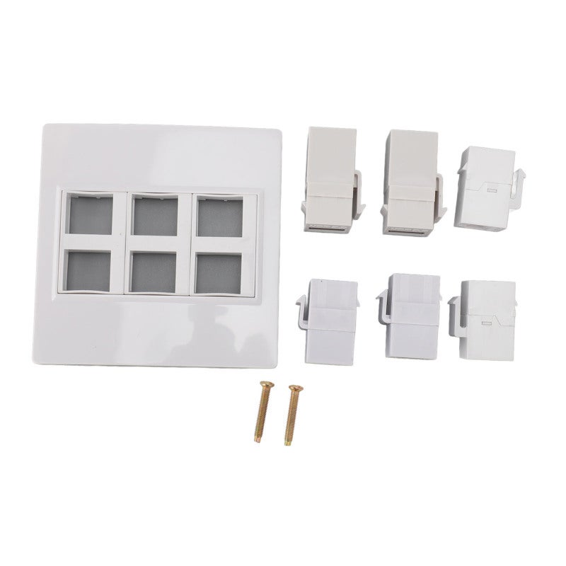 اتش دي ام اي واجهة وسائط متعددة عالية الوضوح USB3.0 RJ45 لوحة حائط - متوافقة مع CAT6 سرعة نقل سريعة للمكتب المنزلي - Image 1