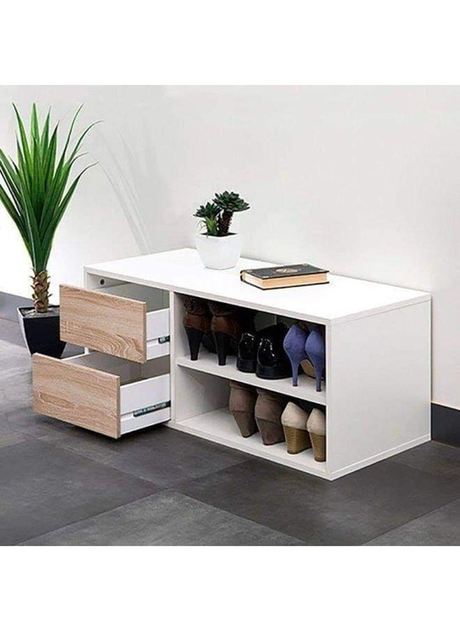 Al Home White Shoe Rack To Organize in Style By Alhome 