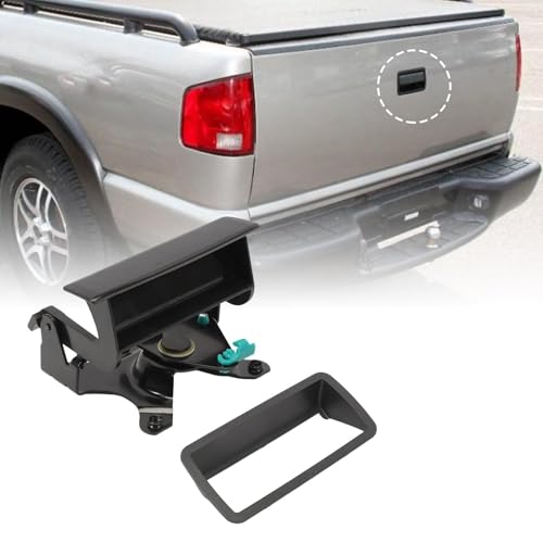 Gaogsiy 15007218 Tailgate Lift Handle with Bezel Fits S10 19992004 Sonoma 19992004 Hombre 19942004 Replace GM1916103 C580708 Rear Gate Textured Latch Handle Cover Trim Without Key Hole Without Camera Hole - Image 1