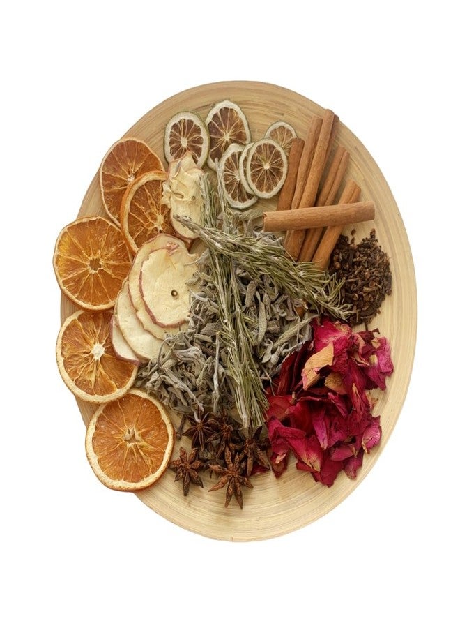 Pextian مزيج عطري مُبخر، مزيج عطري مُبخر - شرائح برتقال مجففة، قرفة، قرنفل، شريحة تفاح، إكليل الجبل، شريحة تفاح، هدية مثالية لتدفئة المنزل في عيد الميلاد - Image 1