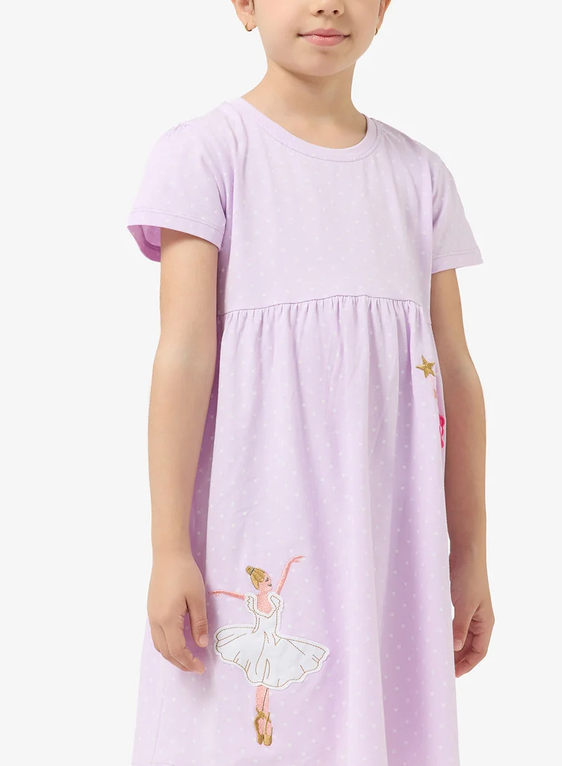 Pinata  Ballerina Print Summer Dress for Women | Best Price UAE