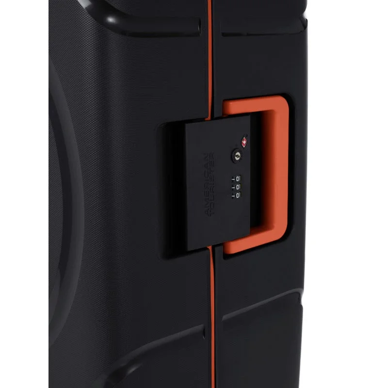 AMERICAN TOURISTER Circurity Suitcase, Check-In Size 68 cm / 25 inch, 4 Spinner Wheels, Hard Top, Polypropylene, Black|Scratch & Impact Resistant Material|Lightweight|XtraSecu™ 3 Point Locking System|TSA Lock - 3 Years International Warranty