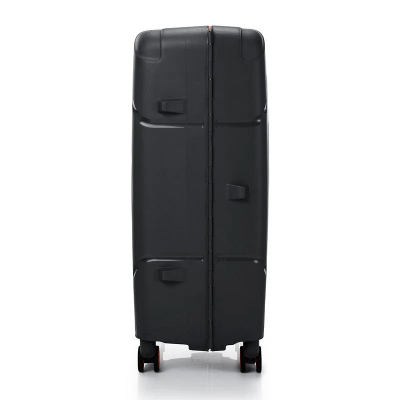 AMERICAN TOURISTER Circurity Suitcase, Check-In Size 68 cm / 25 inch, 4 Spinner Wheels, Hard Top, Polypropylene, Black|Scratch & Impact Resistant Material|Lightweight|XtraSecu™ 3 Point Locking System|TSA Lock - 3 Years International Warranty