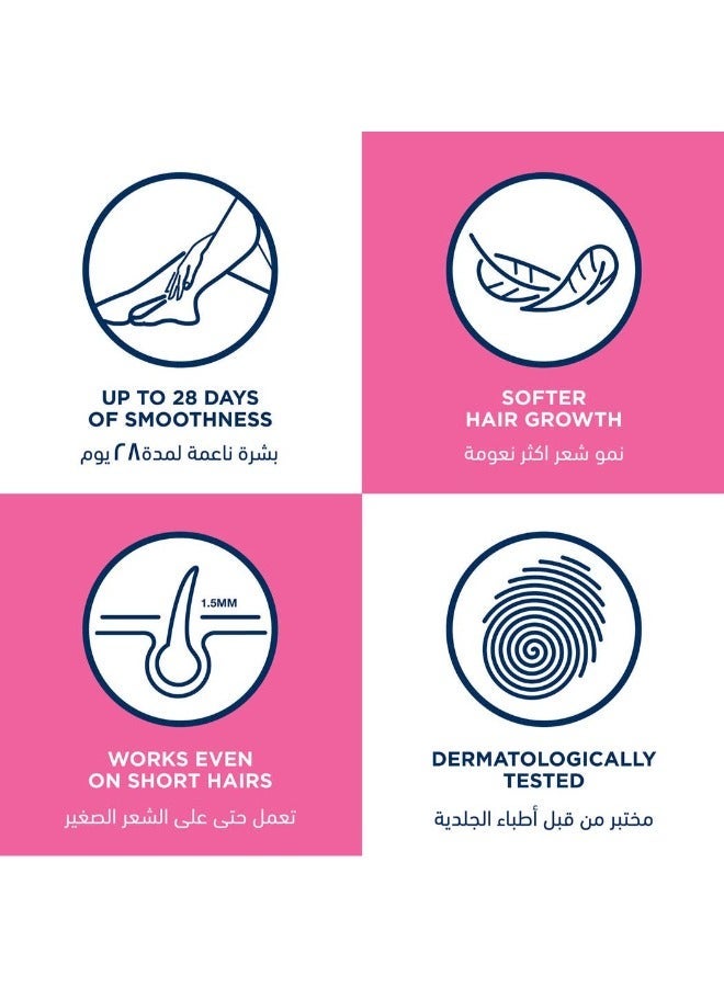 3عبوات شرائح شمع فيت لإزالة الشعر، للبشرة الحساسة، لون أزرق، 40 شريحة - Image 4