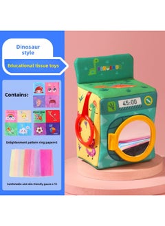Generic Children's Tear Paper-drawing Toy Baby Paper-drawing Toy Can Bite Baby Early Education-Specifications: Paper Box * 3 Rattles + 10 Silk Scarves  - Image 1