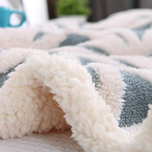 LOMAO Sherpa Fleece Blanket Fuzzy Soft Bed Blanket Dual Sided Throw Blanket fit Couch Sofa (Light Blue,51x63 inch) - Image 4