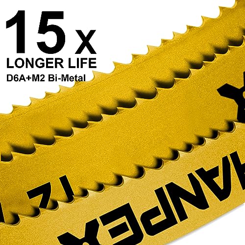 Hanpex Hacksaw Replacement Blades (10 Pack) High Speed 18 TPI - 12" Length Hack Saw Blade - Bi-Metal HSS Cutting Blades - Image 2