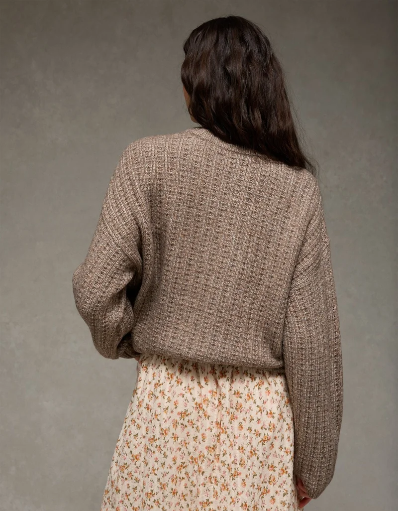 امريكان ايجل كَنزة  فضفاضة بنمط الوافل