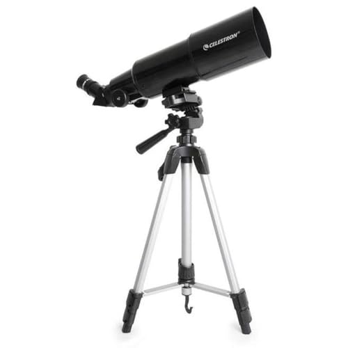 Celestron Travel Scope 80 Portable Refractor Telescope – 80mm Aperture, Fully-Coated Glass Optics – Includes Tripod, Smartphone Adapter, Backpack & Software – Ideal for Beginners & Travel - Image 3