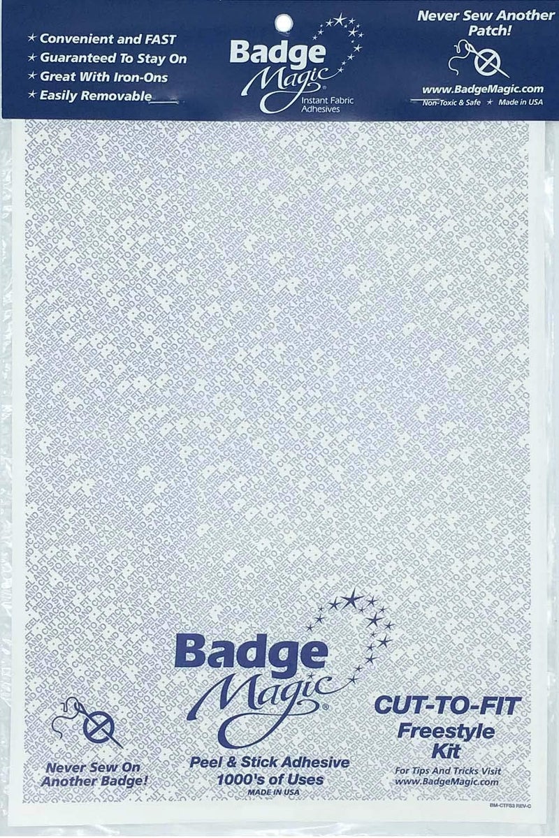 Badge Magic Patch Adhesive – No Sew, No Iron Double-Sided Fabric Tape for Patches & Badges – DIY Solution for Uniforms, Vests, Backpacks – Washer Safe, Made in USA - Image 1