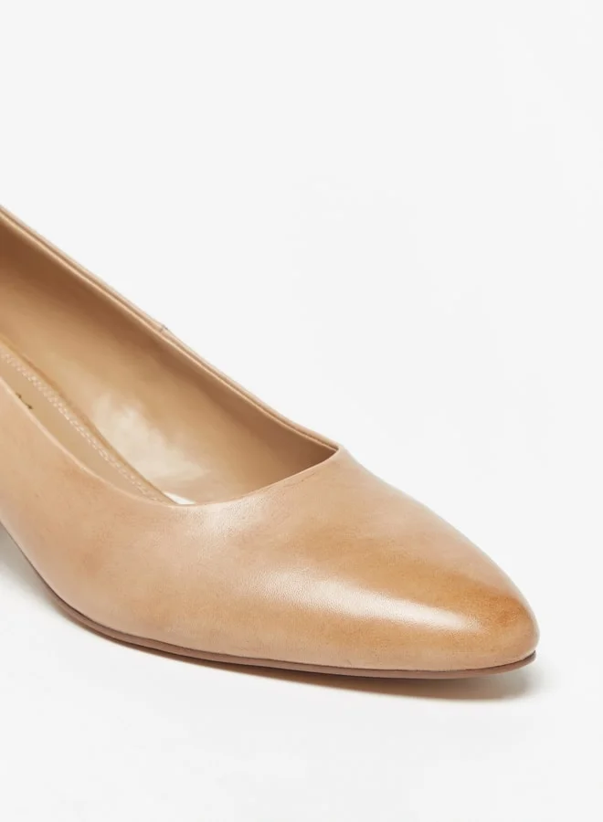 Celeste Women'S Solid Slip-On Shoes With Block Heels