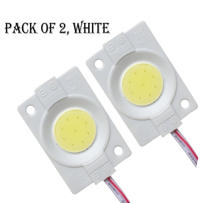 MUTTFY Motorcycle LED Tail Light and Turn Signal Combo Set, Red, with COB LED Modules (BLACK) - Image 4