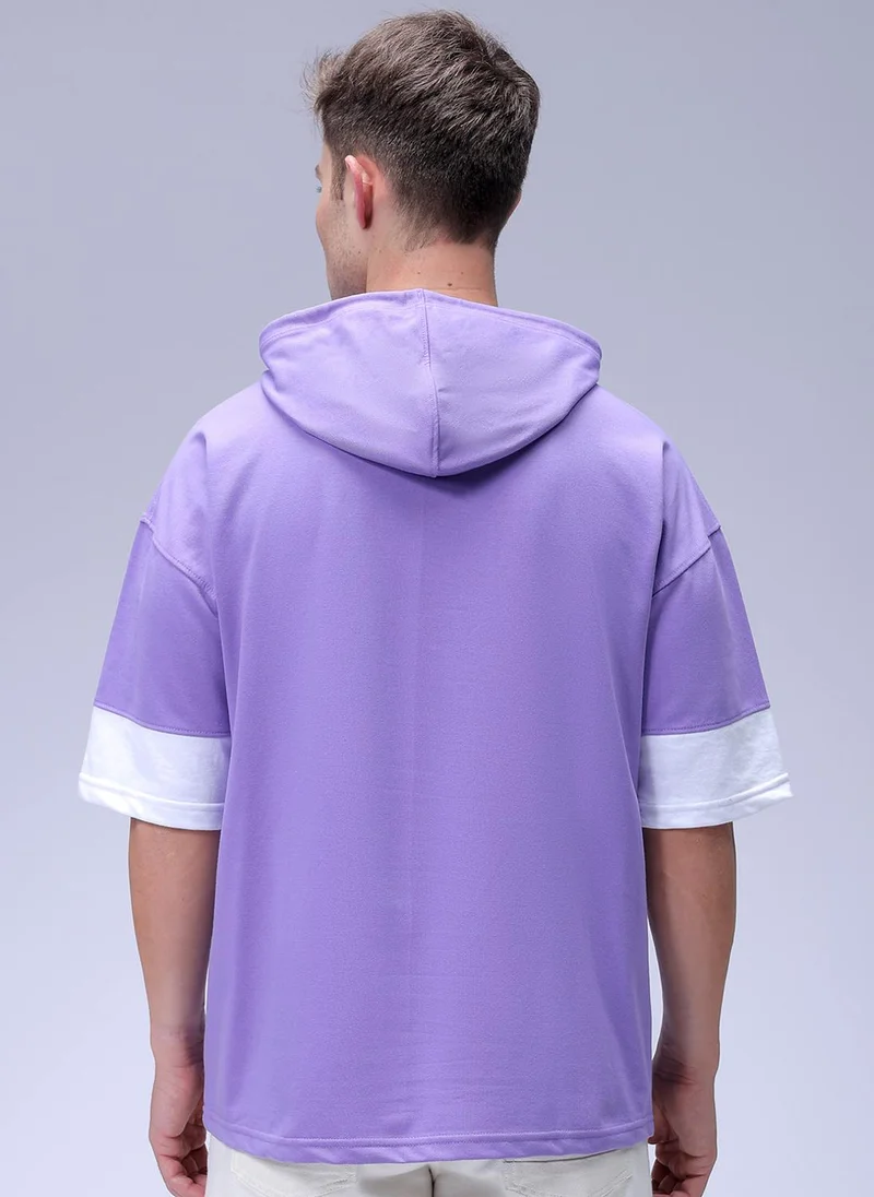 The Indian Garage Co Men Oversized Batman Overhead Hooded Sweatshirt