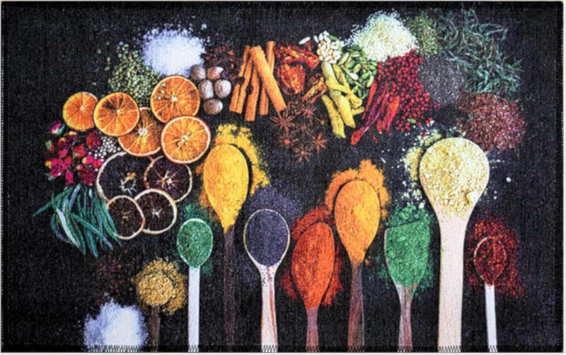 Mac Carpet HD Kitchen Rug Size 100x150cm - Seasoning