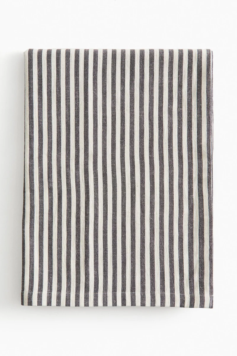 H&M Striped cotton tablecloth