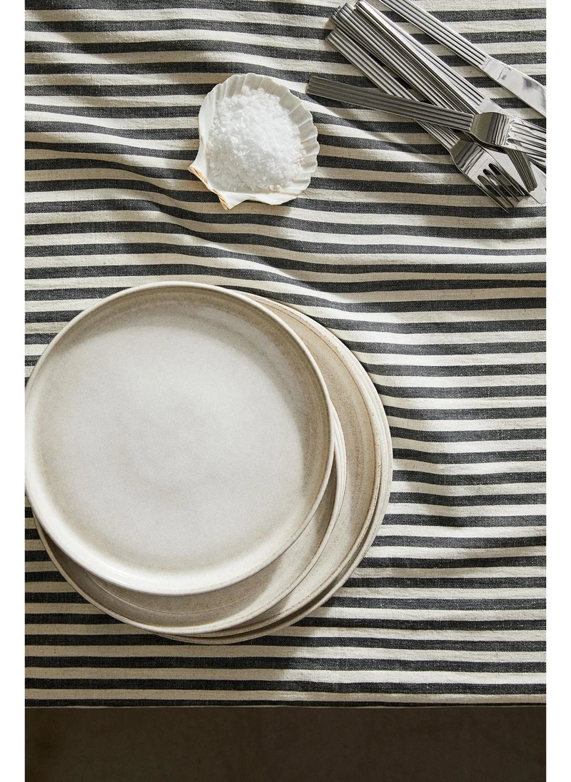 اتش اند ام Striped cotton tablecloth