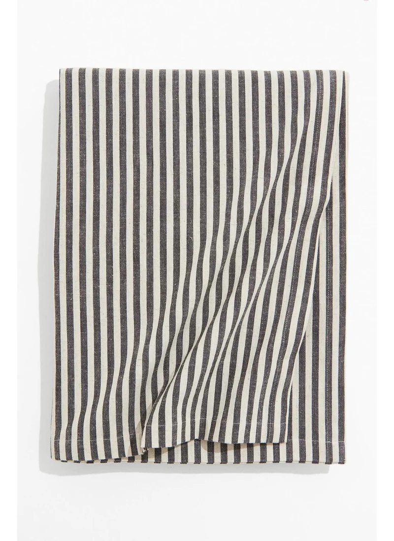 اتش اند ام Striped cotton tablecloth