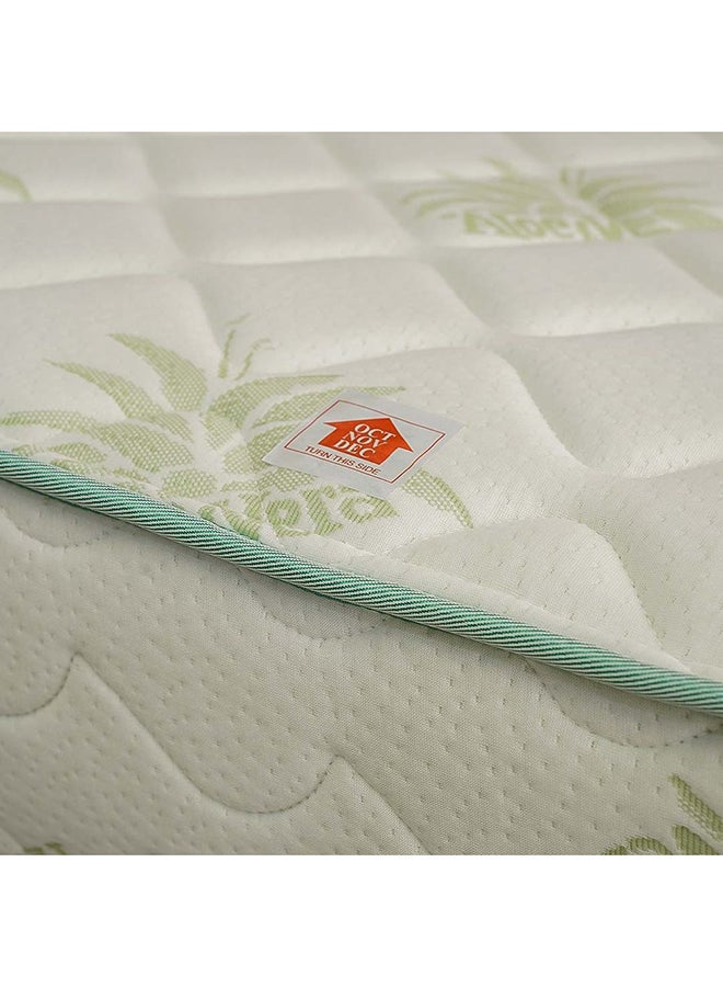 Aloevera Pocket Spring Mattress Medium Soft Feel Super King Mattress Spine Balance For Pressure Relief L 200 X W 200 Thickness 25 Cm Multi Color