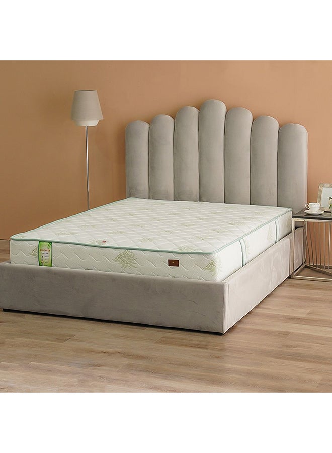 Aloevera Pocket Spring Mattress Medium Soft Feel Super King Mattress Spine Balance For Pressure Relief L 200 X W 200 Thickness 25 Cm Multi Color