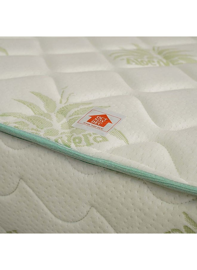 DANUBE HOME Aloevera Pocket Spring Mattress Medium Soft Feel Super King Mattress Spine Balance For Pressure Relief L 200 X W 200 Thickness 25 Cm Multi Color  - Image 5