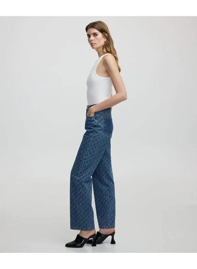 ابيكول جينز بطبعة شعار