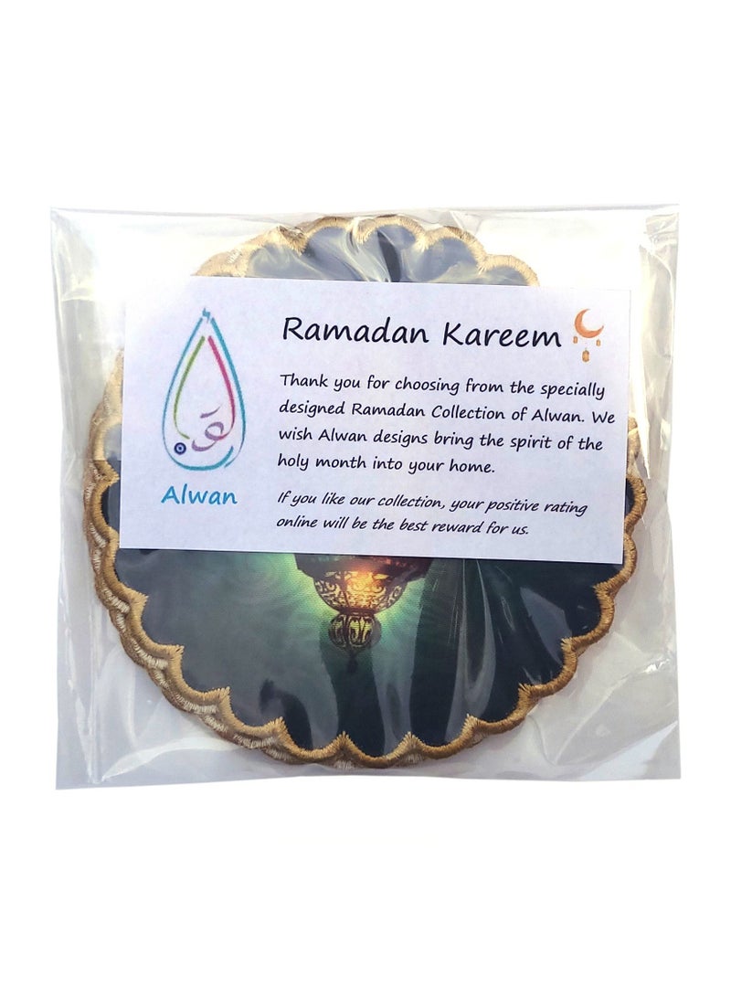 Alwan Ramadan Kareem Fabric Coaster Set of 6 - Image 4