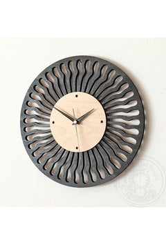 Black & Birch Wood Wall clock - pzsku/Z1A8A9EBE195B2D2BD31DZ/45/_/1723728624/37c41138-2fff-47a9-a289-52563d919e2e