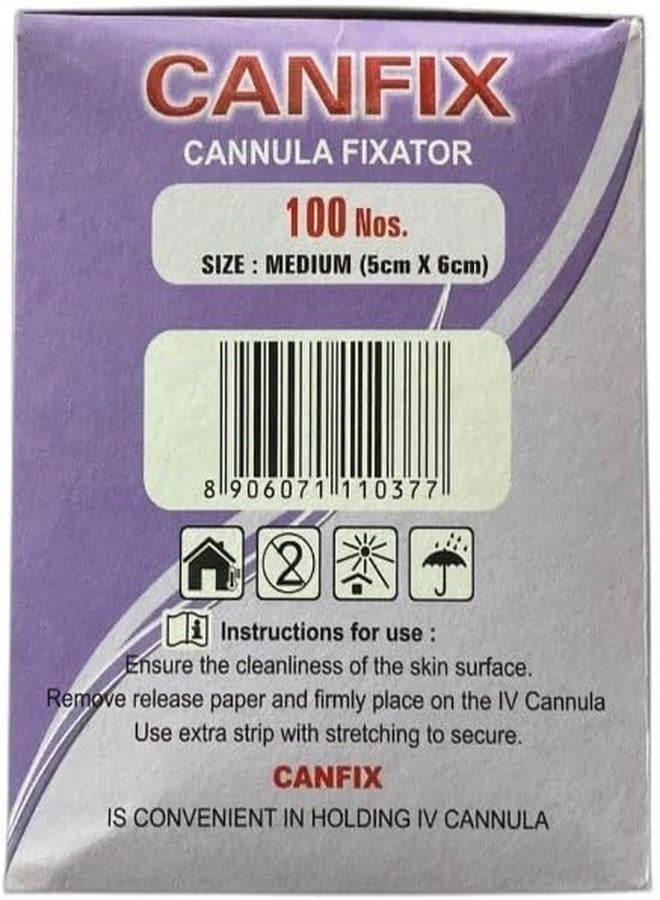 MEDICARE CANFIX Cannula Fixator Elastic Adhesive Bandage (M) (5 cm x 6 cm) | Pack of 100 - Image 2