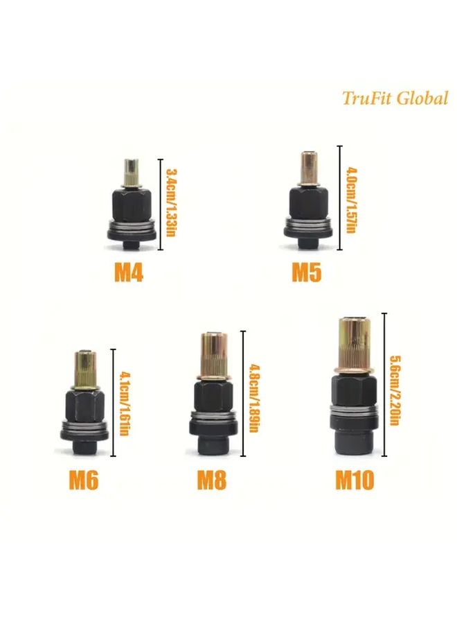 5 قطع مجموعة أدوات برشام يدوية مع صواميل برشام M4-M10 للسيارات والصناعة وأعمال DIY - Image 5