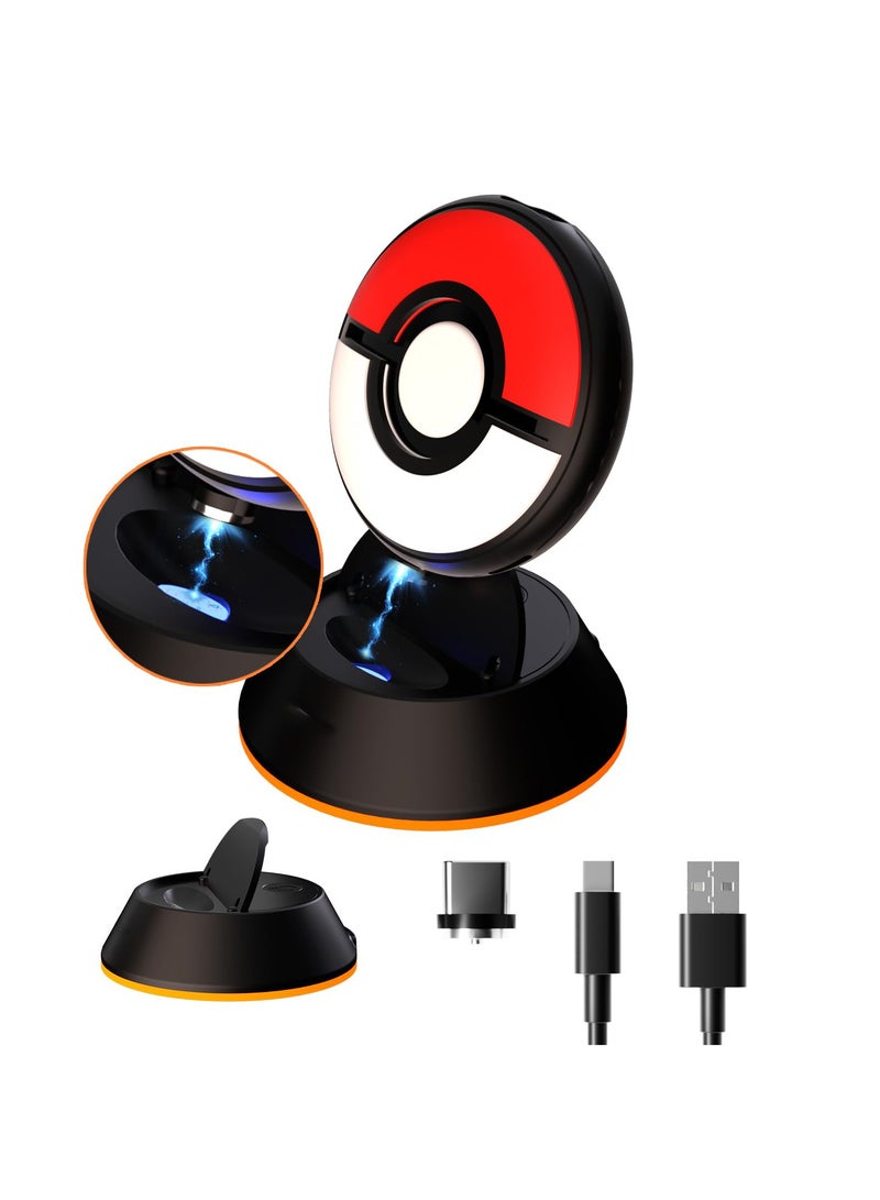 SYOSI, Charging Dock for Pokémon GO Plus+, Charging Stand for Switch Sprite Ball Sleep, Self-contained RGB Light, Anime Toy Accessories, Magnetic Charging Set - Image 1