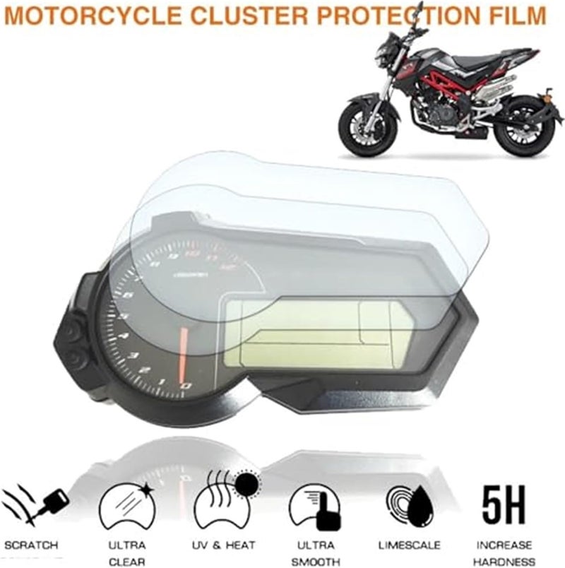 QASULER Motorcycle Screen Protector for TNT125 and BJ125-3E - Image 3