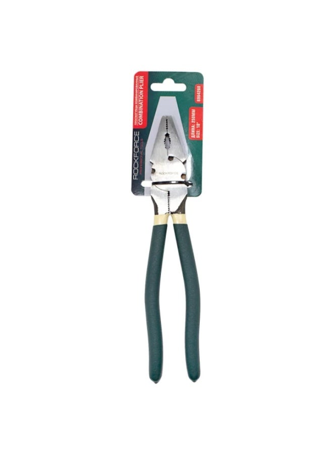 Combination plier 10" (250mm) CR-V with reinforced articulating mechanism,on blister