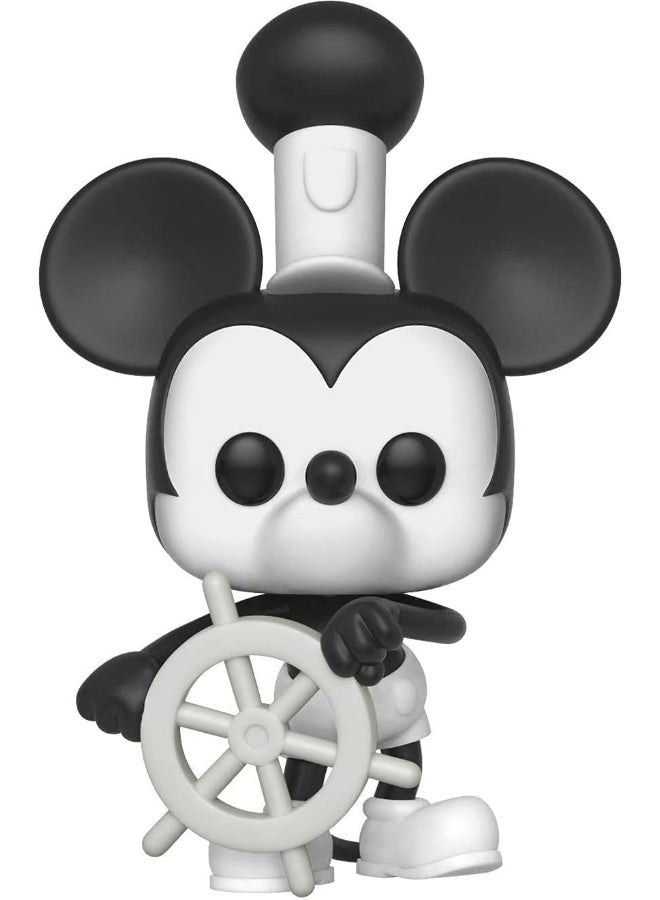 Funko POP Disney: Mickey's 90th Anniversary - Steamboat Willie Funko Pop! Vinyl Figure (Bundled with Compatible Pop Box Protector Case), Multicolor, 3.75 inches - Image 5