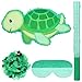 Liliful 1417 x 866 x 295 Inches Turtle Piata Set Includes Green Turtle Shape Piata Blindfold Sticks and Confetti Summer Animal Birthday Party Decorations Game Props - Image 3