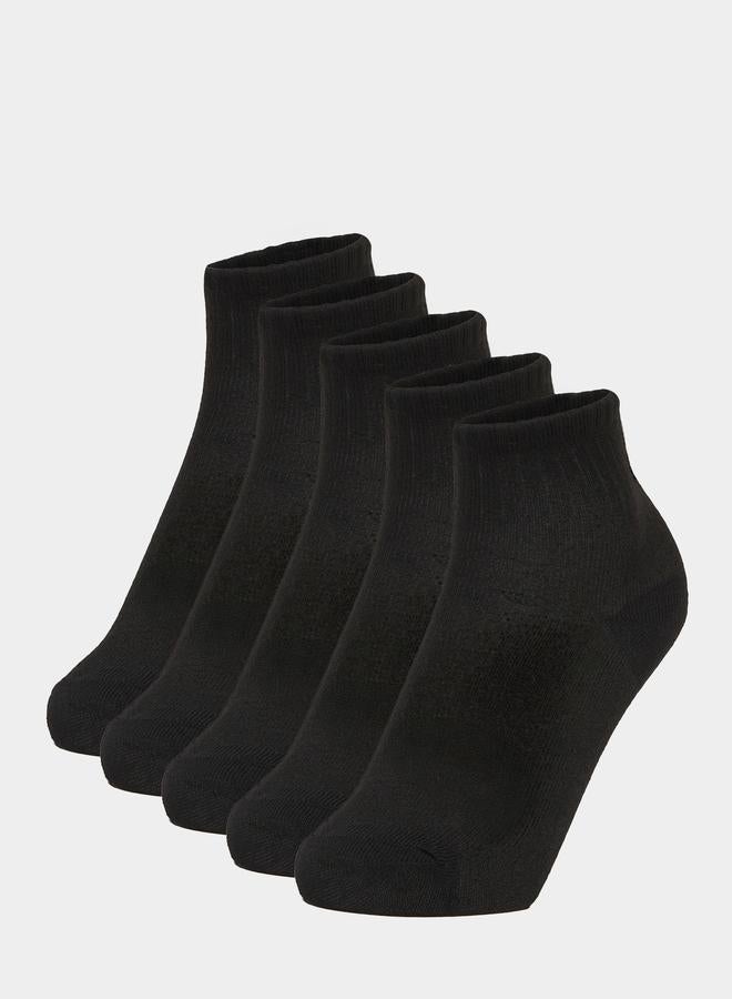 Set of 5 - Solid Crew Socks - Image 1