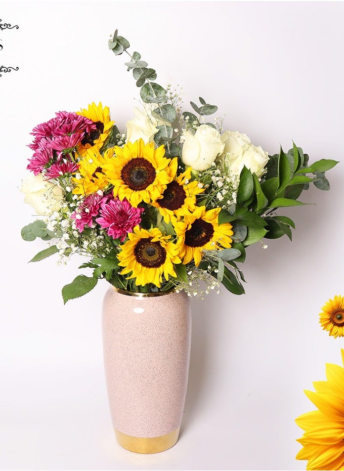 Petals by Aemi - Fresh Flower Vases Royal Sunflower Vase - Image 1