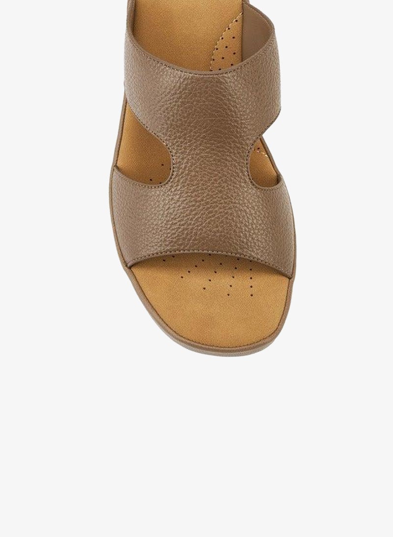 Flora Bella By Shoexpress Solid Slip-On Sandals with Block Heels - Image 4