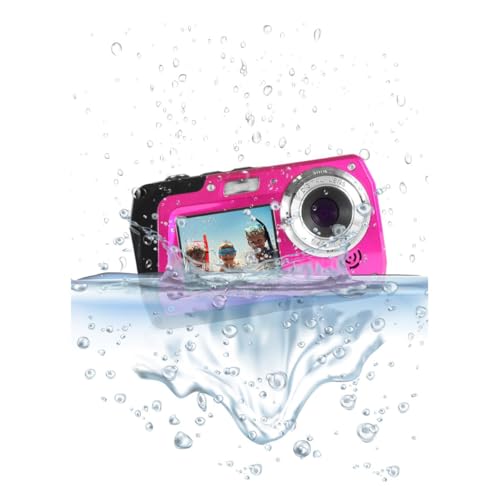 Minolta MN40WP 48MP Waterproof Digital Camera – Dual LCD Screens, 2.7K QHD Video, 16x Digital Zoom, Anti-Shake, Face Detection, 10ft Waterproof (Pink) - Image 5