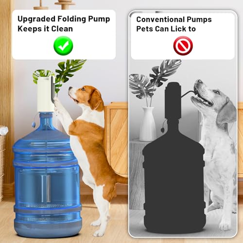 UWTLFCE Portable Water Dispenser for 5 Gallon Bottle, Water Dispenser, Electric Water Pump, Rechargeable Water Pump for 5 Gallon Jug, Collapsible - Image 2